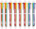 Party Favors 8 PCS 0.5mm 6-in-1 Multicolor Pen 6 Colors Transparent Barrel Ballpoint Pen for Office School Supplies Students Children Gift...