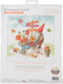 Dimensions Lemon Jar Counted Cross Stitch Kit, 14" x 10", 14 Cnt. White Aida with Printed Background 4 Piece...