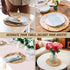 kilofly Natural Water Hyacinth Weave Placemat Round Braided Rattan Tablemats 11.8 inch x 2pc...
