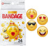 BioSwiss Bandages, Emoji Shaped Self Adhesive Bandage, Latex Free Sterile Wound Care, Fun First Aid Kit Supplies for Kids, 24 Count...