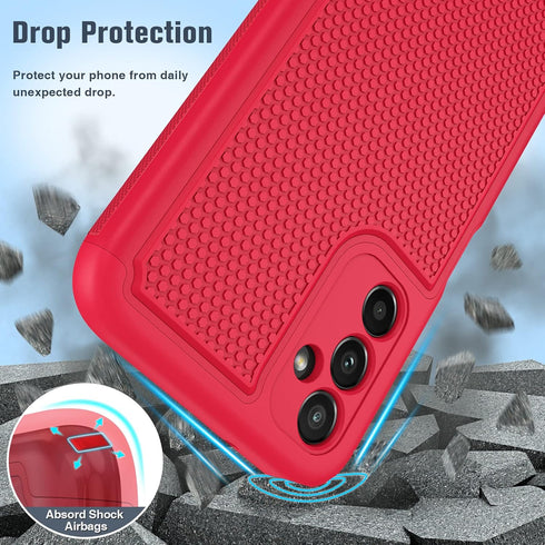 FNTCASE for Samsung Galaxy A14 5G Case: Dual Layer Protective Heavy Duty Cell Phone Cover Shockproof Rugged with Non Slip Textured Back - Military...