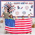 78 Pcs 4th of July Bulletin Board Decorations Happy 4th of July Cutouts Fourth of July Patriotic Bulletin Board Decor for School American Flag Ind...