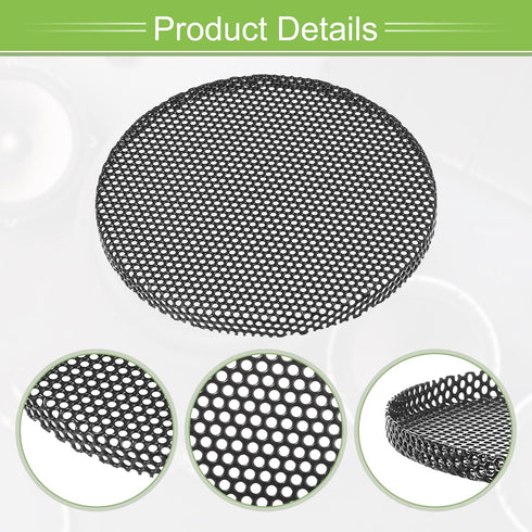 ACROPIX Universal 2.5 Inch Speaker Grills Mesh for Audio Subwoofer 65x4mm Grille without Frame Black - Pack of 4......