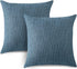 OTOSTAR Linen Throw Pillow Covers Set of 2 Decorative Square Pillowcases Cushion Covers 22x22 Inch for Home Decor Sofa Bedroom Car 55 x 55 CM Blue...