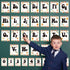 36Pcs Retro Classroom Alphabet Number Bulletin Board Set, Groovy ABC Alphabet Card and 0-9 Number Posters Decor with Glue Point for Preschool Kind...