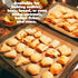 Betus Silicone Baking Mat - Professional Kitchen Food Bakeware (11-5/8" X 16-1/2") - Non-Stick Pastry Sheet Mat for Freezer, Oven, Microwave(2 Pac...