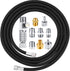 10 Pieces Airbrush Hose 6ft Nylon Braided Hose with Quick Release Disconnect Coupler, Airbrush kit for Air Compressor and Adapter...