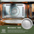 10" Sturdy Foil Pans + Snap-On Lids (5 Pack) | 2X Thicker Heavy Duty Reusable Foil Tin for Baking Cooking...