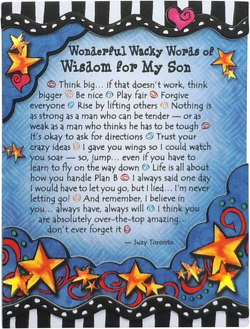 Blue Mountain Arts Son Magnet with Easel Back—Birthday, Holiday, Graduation, or "I Love You" Gift by Suzy Toronto, 4.9 x 3.6 Inches (Wonderful Wac...