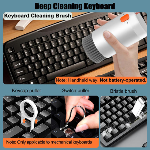 20 in 1 Multifunctional Cleaner Kit for Electronic Devices, Keyboard Cleaning Brush, Headphones Cleaner Kit for AirPods, Multi-Tool for Cleaning L...