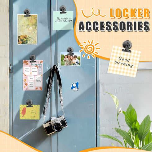 12pack Fridge Magnets Refrigerator Magnets Magnetic Clips Heavy Duty Detailed List Display Paper Fasteners on Home& Office& Teaching (Black, 12)...
