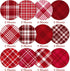 Whaline 24 Sheets Valentine Pattern Paper Red Buffalo Plaid Scrapbook Specialty Paper Double Sided Decorative Craft Paper For DIY Card Making Phot...