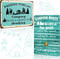 Moxweyeni 2 Pcs Camping Decor for Camper Camping Rule Sign Rustic Funny Camping Rules Metal Tin Sign Camper Decorations for Inside Outside Wall Ar...