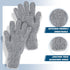 Bencailor 3 Pairs Microfiber Dusting Gloves Dusting Cleaning Gloves Lengthen Plants Thicken Cleaning Gloves Mitt for Blind (Dark Blue,Gray,Khaki)...