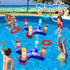 2 Pack Pool Toys Game Set with 8 Rings Pool Games for Kids Adult Inflatable Pool Ring Toss Pool Toys for Kids Teen Multiplayer Floating Swimming P...