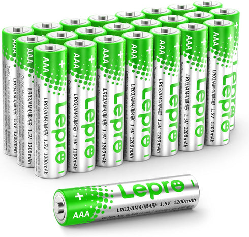 Lepro AAA Batteries 24 Pack, Triple A Batteries with Ultra Long-Lasting Power – High Performance,1.5V Leak-Proof, Corrosion-Resistant Alkaline AAA...