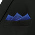 S&W SHLAX&WING Pocket Squares for Men Royal Blue Solid Color for Mens Suits...