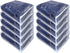Set of 10 Clear Vinyl Zippered Blanket Storage Bags 15x18x5 Inch...