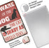 Beware of The Dog Tin Sign Funny Dog Warning Metal Signs Dog Signs for Yard Fence Guard Dog Sign Outdoor Decor 8x12 Inches...