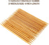 RELIAN Double Pointed , 75 Pcs Bamboo Knitting Needles Set, 15 Sizes from 2.0mm-10.0mm(8 Inches Length)+ 4Pcs Knitting Needles Point Protectors...