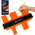 Ultimate 10 Inch Contour Gauge Tool - Easily Replicate Odd Shapes with Metal Locking Mechanism for Precise Accuracy and Adjustable Tightness - Ide...