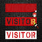 2 Pieces Visitor Parking Stencils with Self-Adhesive,4 Inch Visitor Pavement Marking Letter Sticker Stencil,6" x 22" Visitor Sign Spray Painting S...