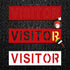 2 Pieces Visitor Parking Stencils with Self-Adhesive,4 Inch Visitor Pavement Marking Letter Sticker Stencil,6" x 22" Visitor Sign Spray Painting S...