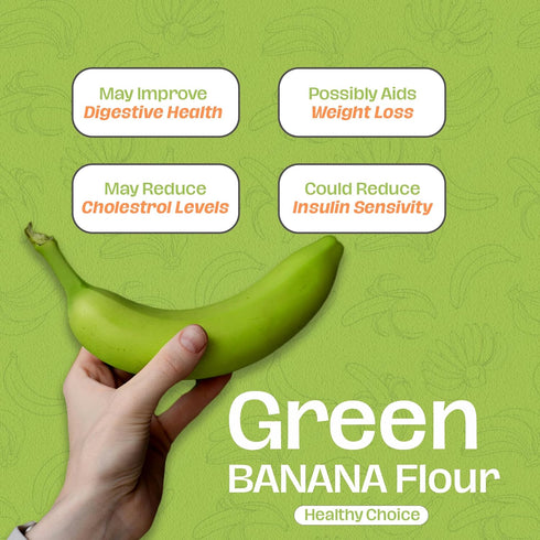 LiveKuna Organic Banana Flour - Gluten Free All Purpose Flour Alternative For Baking & Cooking Recipes - Grain Free Vegan Banana Flour, Rich In Fi...