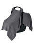 Denmark - Muslin Baby Car Seat Cover for Boys and Girls – 100% Organic Cotton Car Seat Canopy with Perfect Fit for Baby Carrier - 43 x 31 (Soft Gr...