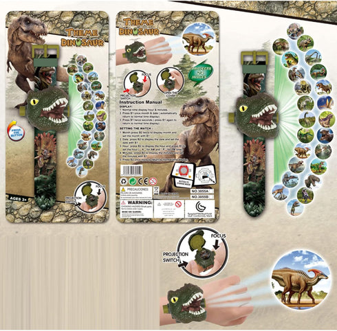 Dinosaur Watch Flashlight Projector Toys Animal Pattern Torch Educational Toys Gift...