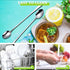 Long Handle Iced Tea Spoon, 9-inch Stainless Steel Cocktail Mixing Stirrers Spoon Coffee Spoon Ice Cream Spoon Bar Cocktail Shaker Spoon Stirrers ...