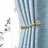 Curtain Holdback, 2 Pcs Wall Mounted Drapery Tiebacks with Screws, Heavy Duty Metal Decorative Window Drapery Holder Curtain Hook, Brass...