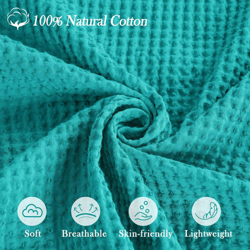 PHF 100% Cotton Baby Waffle Blankets -Lightweight Washed Soft Breathable Comfortable Swaddling Receiving Sleep Blankets - 30"x 40" Baby Toddler Bl...