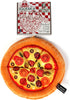 Bow Wow Pet Pizza Dog Toy Squeaky Plush One Piece Pet Teeth Teasing Toy...