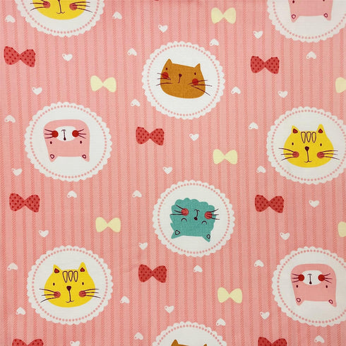 Cat Fabric Fat Quarters Bundles Cute Animal Pattern Cotton Quilting Fabric for Sewing Crafting 18" x 22" (7pcs) SZRUIZFZ...