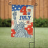 4th of July Garden Flag, 12x18 Inch Double Sided Patriotic Fourth of July Garden Flag for Independence Day Outdoor House Yard Decoration...