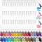 350Pcs Acrylic Keychain Blanks Cludoo Clear Acrylic Keychain Blanks for Vinyl with 60 Pcs Acrylic Blanks, 60 Pcs Keychain Tassels, 170 Pcs Jump Ri...