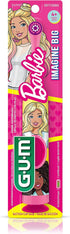 GUM Barbie Kids Battery Power Electric Toothbrush with Suction Cup Base for Home or Travel Oral Health and Dental Plaque Removal, Ages 3+, 1ct(4Pk...