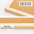 2 Pack Cork Board Bulletin Board, 15.7"X 12" pin Boards for Walls, Oak Wood Finish Frame, Wall Mounted Cork Board for Office Home and School(Pins,...