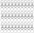 Key Chain Swivel Hooks, Anezus 200pcs Keychain Hardware Metal Swivel Snap Hook Lanyard Clips Hooks with Keychain Rings for Keychain Hardware and L...