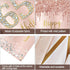 65th Birthday Decorations Door Banner for Women, Pink Rose Gold Happy 65 Birthday Backdrop Party Supplies, 65 Year Old Birthday Poster Door Cover ...