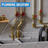 SUNGATOR Straight Connector Plumbing Fitting, Male Adapter 1/2 Inch by 1/2 Inch Push Fit PEX Fittings with Disconnect Clip, Push-to-Connect Copper...