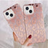 J.west Case Compatiable with iPhone 13 6.1 inch,Shiny Glitter Animal Leopard Print Pattern Exotic Pink Cheetah Design Soft TPU Slim Fit Protective...