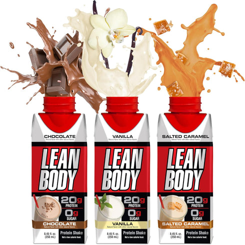 Labrada Lean Body Triple Taster Pack |On-The-Go Whey Blend Protein Shake, Zero Sugar, Gluten Free, Enriched with 22 Vitamins & Minerals 8.45Fl Oz ...