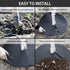 Tree Weed Barrier Mat, Non-Woven Degradable Garden Weed Barrier Landscape Fabric Mulch Ring Tree Protector with Stakes (6 Pack, 16 Inch)...