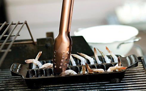 Outset 76285 Lux Collection Grill Tongs, Copper...