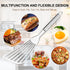 2-Piece Premium Fish Spatula Set, Big Size Stainless Steel, Thickness Blade Turner for Cooking, Flipping, Frying and Grilling...