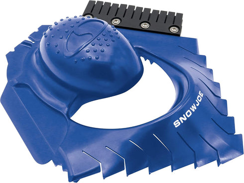Snow Joe SJEG-DZ Ice Dozer Ice and Snow Scraper Tool | Squeegee Brush, Blue...