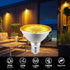 LED Bug Light Bulbs, 1900K Yellow Outdoor PAR30 Flood Lights, Dusk to Dawn Auto On/Off Porch Lights, Waterproof, Replace up to 100W for Garage Hal...