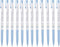 Xeno Lunatic Lunny 0.38mm Slim Ball Point Pen Dozen Box 12 Pcs, Made in Korea (Blue 12pcs)...